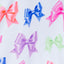 Kids Gym Shorts in White Fancy Bows