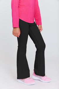 Kids TLC Flare Leggings in Jet Black