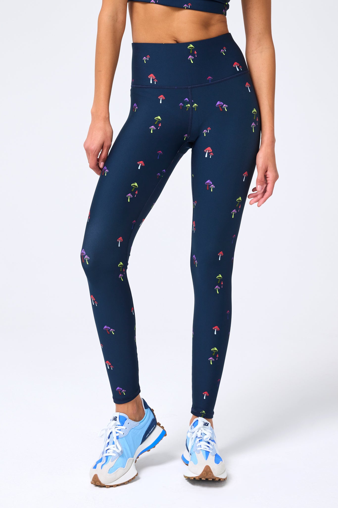 DuoKnit Leggings in Midnight Blue Splatter