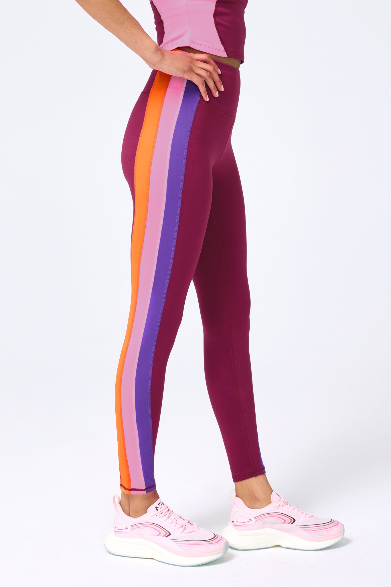 TLC Leggings in Tri Stripe  High leggings, Leggings, Bottoms shop