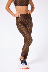 Hi-Shine Leggings in Cafe Geo