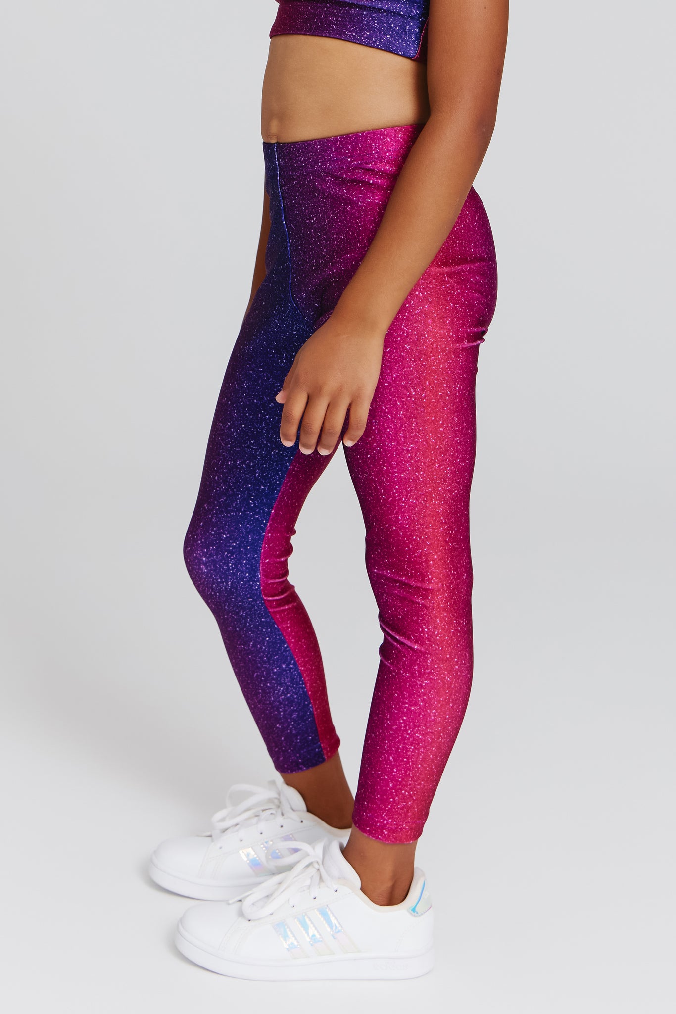 Red Glitter Sequin Leggings