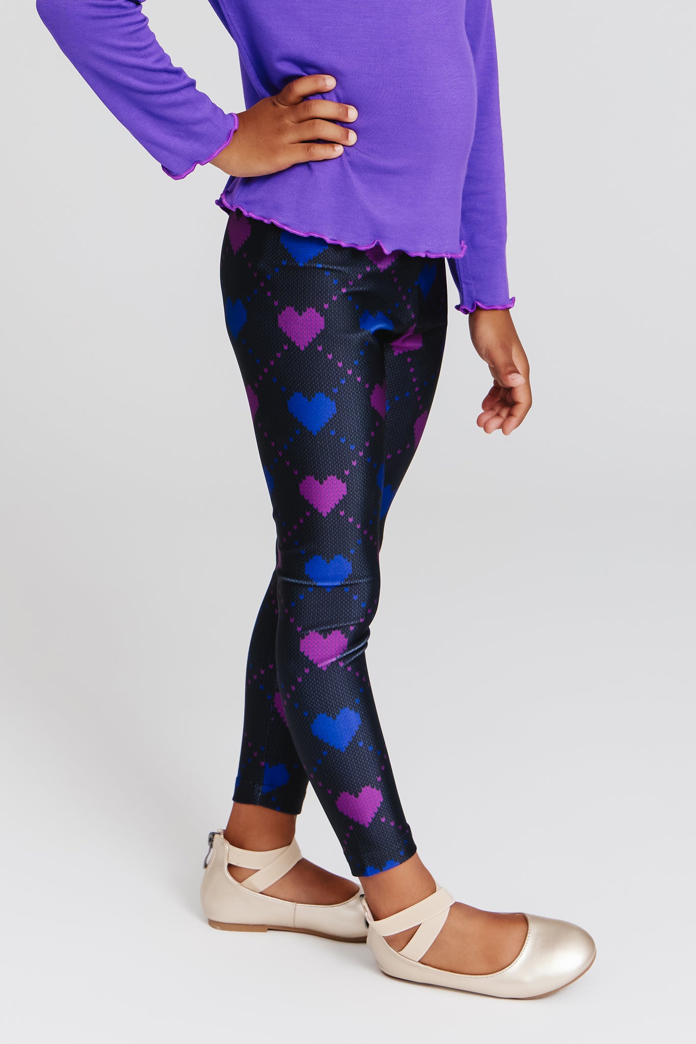 Halftone Heart Valentine's Day Leggings