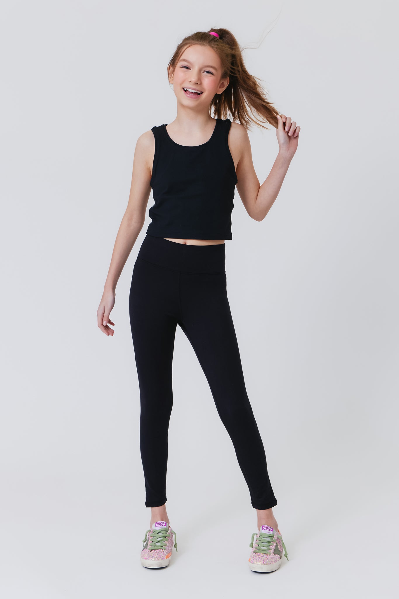 Kids TLC Leggings in Jet Black –