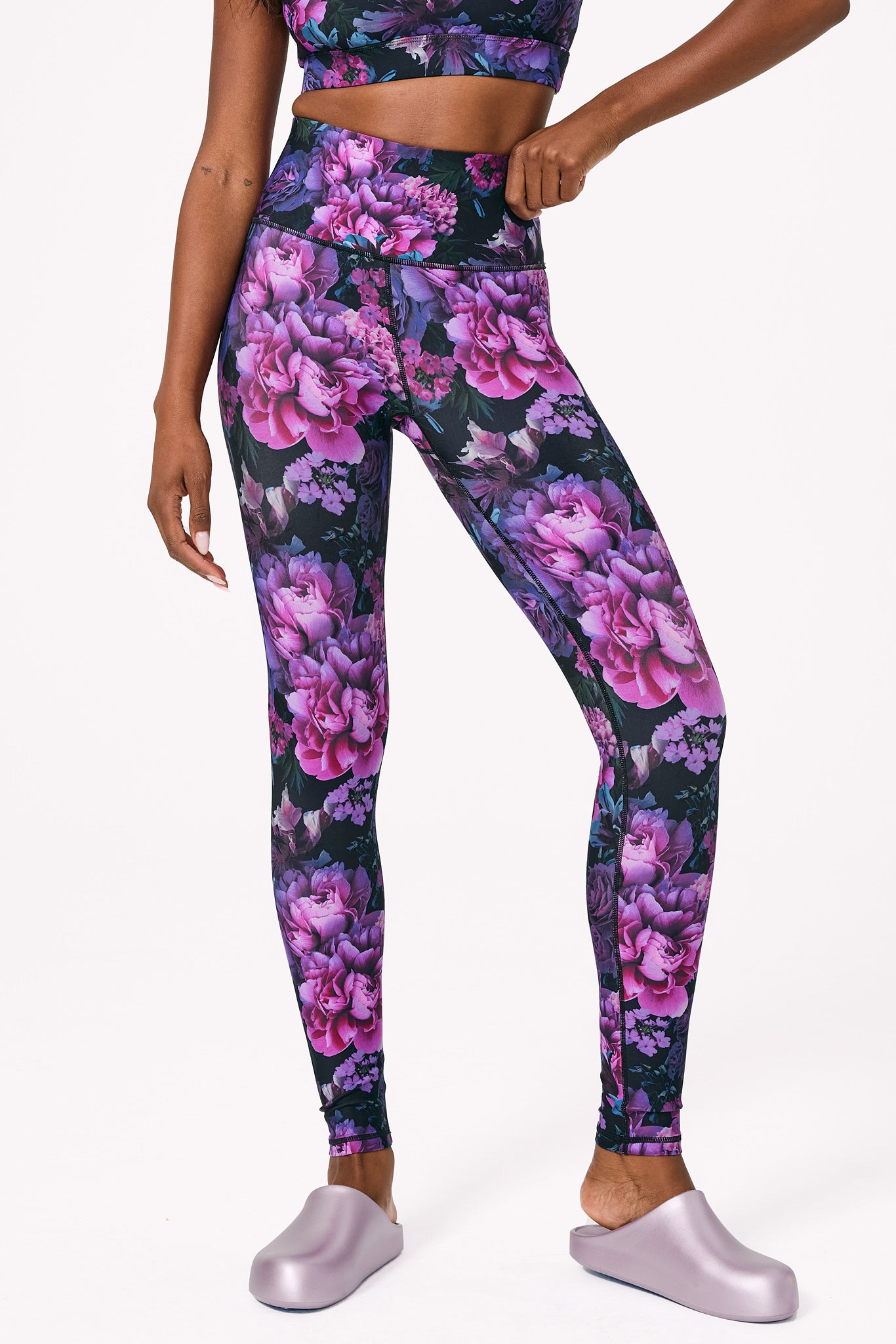 ●Mardi Mercredi●COMFORT bootcut leggings signature flower MARDI MERCREDI