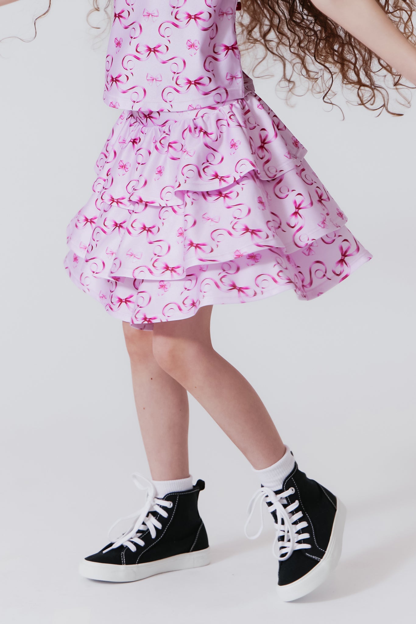 girls wash skirt rose