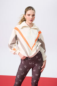 San Francisco Giants Track Quarter Zip in Sugar Swizzle