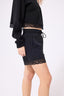 Lace Trim Short in Black