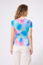 Womens Mesh Tee in Navy Mist
