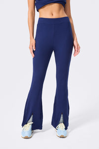 Rib Split Flare in Navy