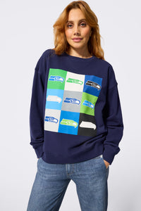 Seahawks Technicolor Crew in Navy