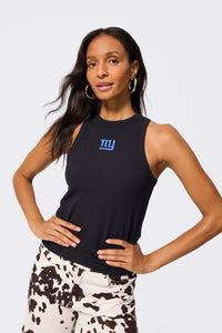 NY Giants Rib Tank in Black