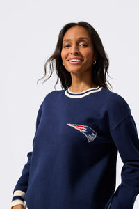 Patriots Logo Sweater in Navy