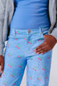 Girls Twill Pant in Cherries on Denim