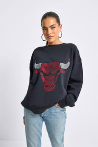 Chicago Bulls Gems Logo Crew