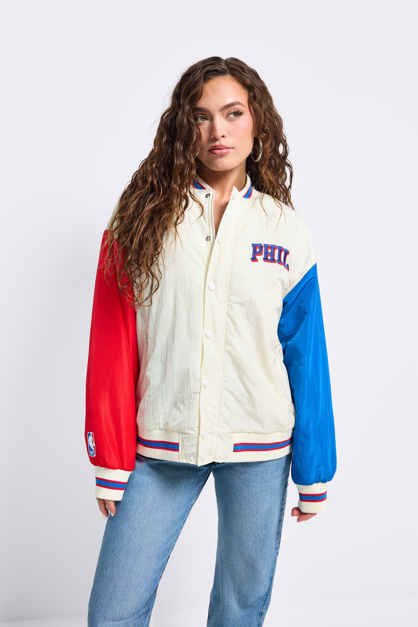 Unisex 76ers Bomber Jacket – Terez.com
