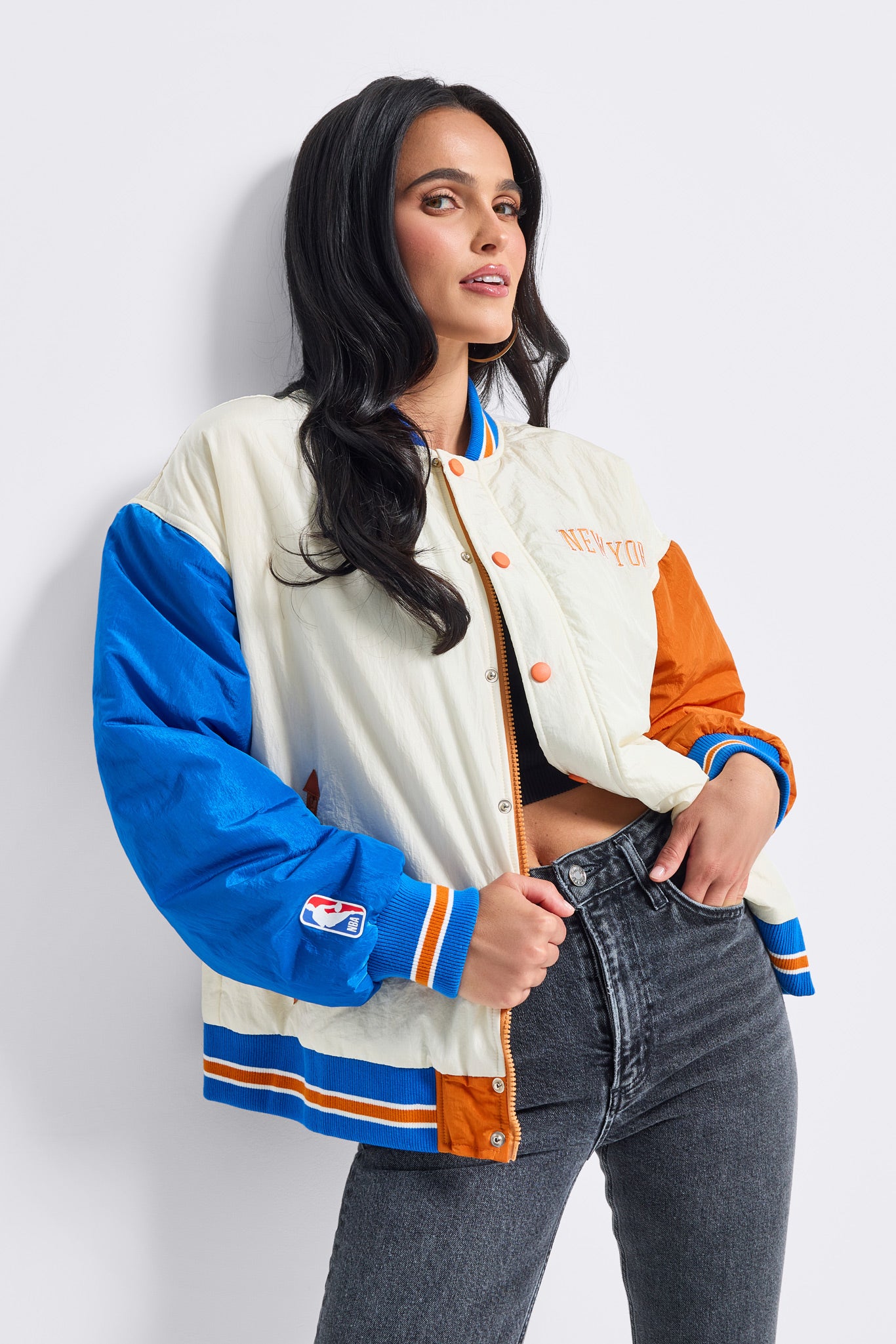 Unisex New York Knicks Bomber Jacket – Terez.com