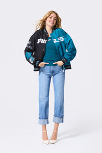 Philadelphia Eagles Colorblock Multi Logo Bomber
