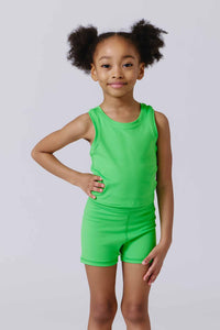 Girls TLC Crop Top in Spring Green