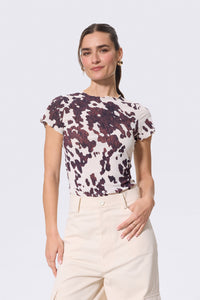 Mesh Tee in Pony Hair