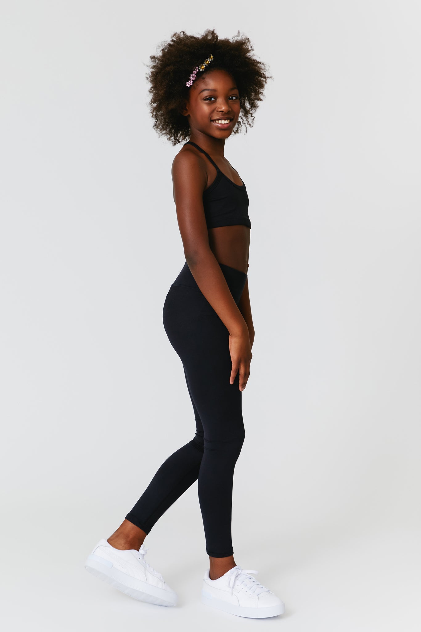 Kids TLC Leggings in Jet Black –