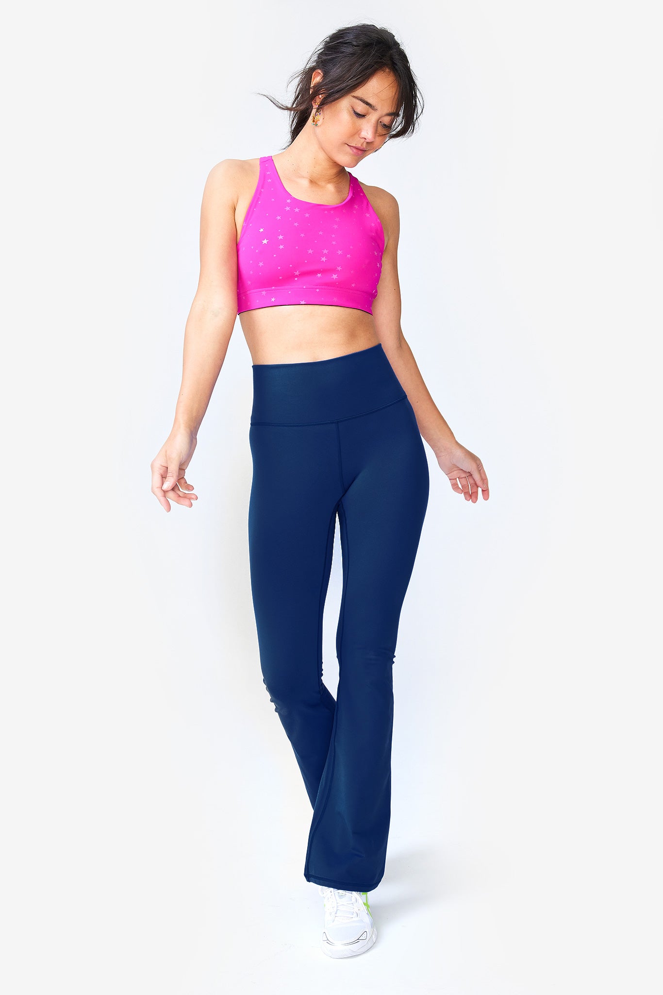 Navy Blue Leggings - Low Impact Leggings - High-Waisted Leggings