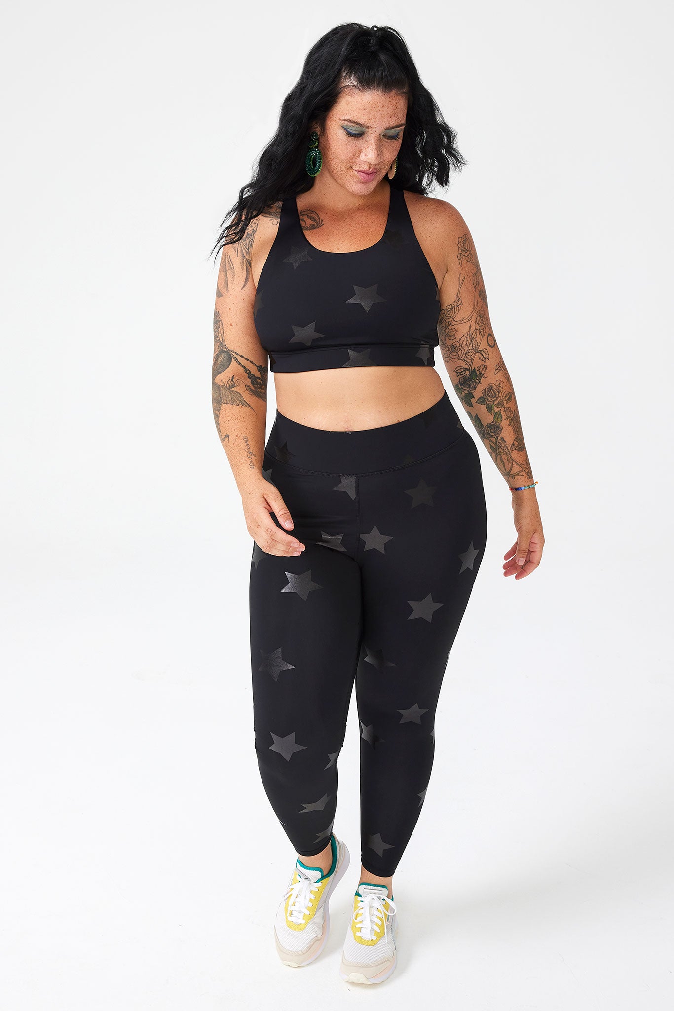 Shop Terez Star-Print Tall Band Foil Leggings