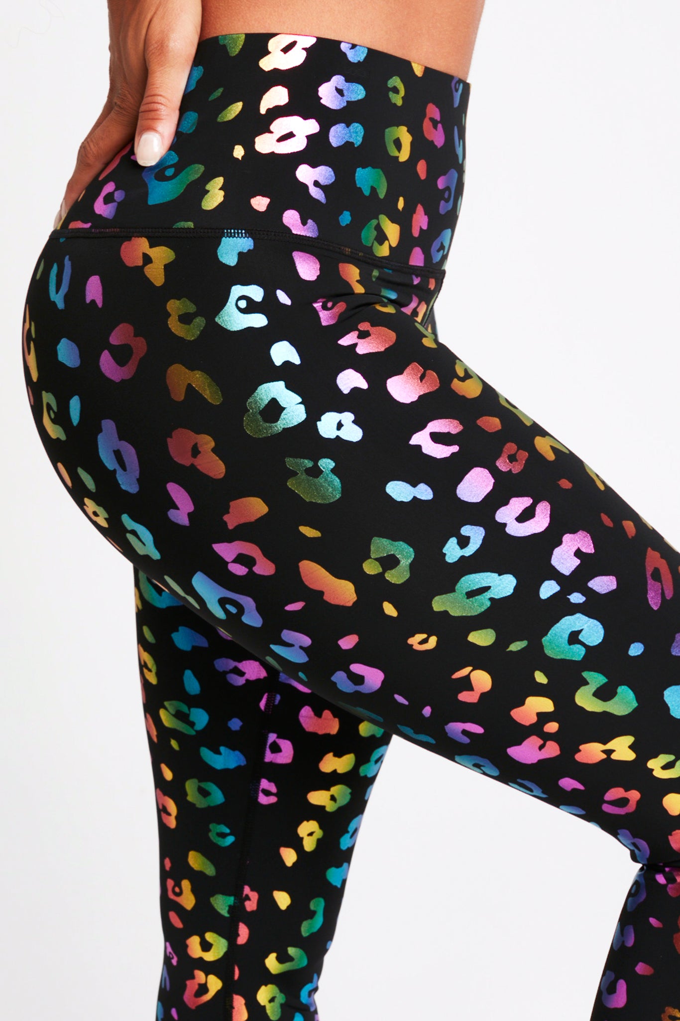 Rainbow Leopard Print Leggings