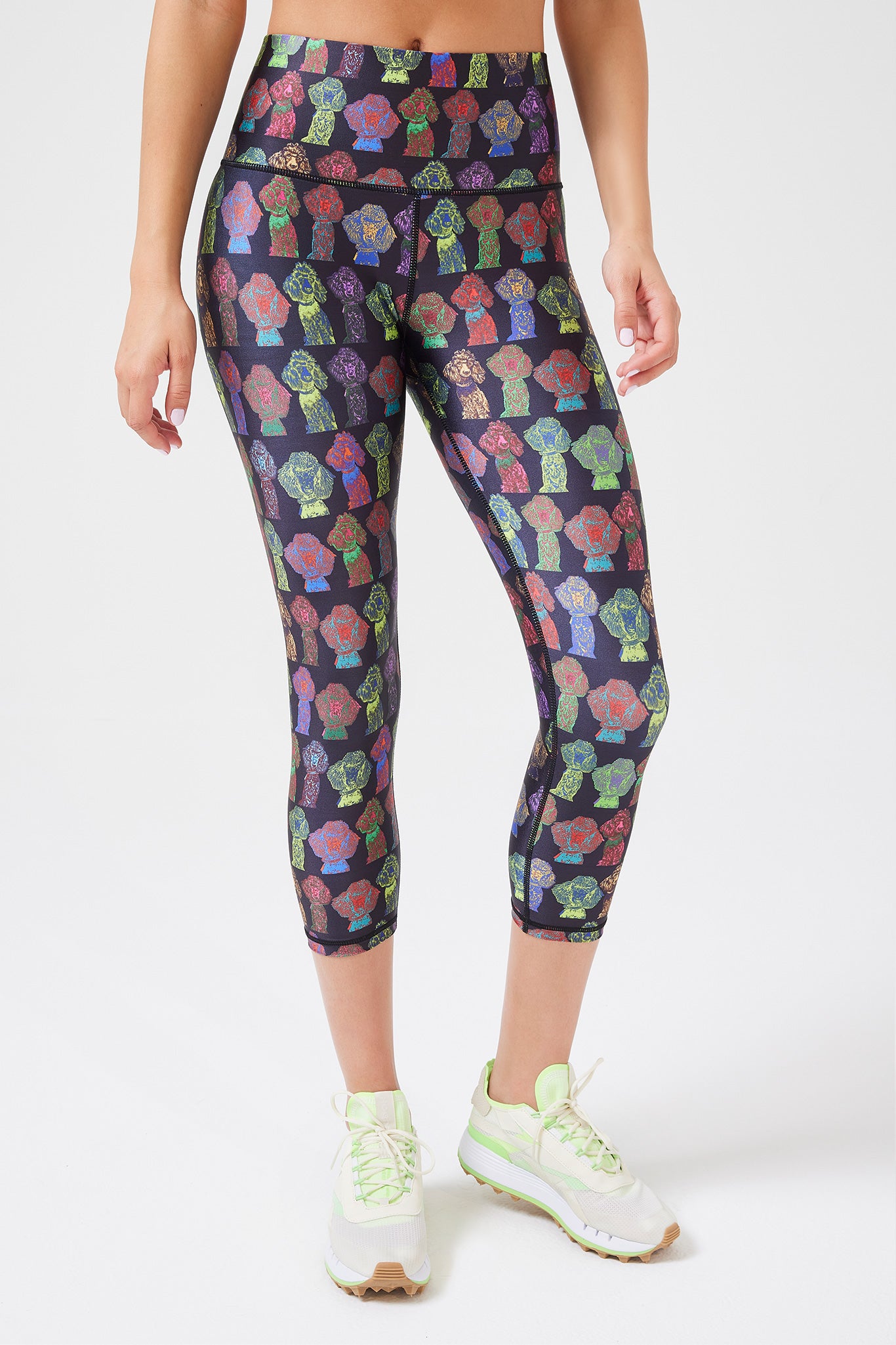 Hi-Shine Leggings in Jade Chevron –