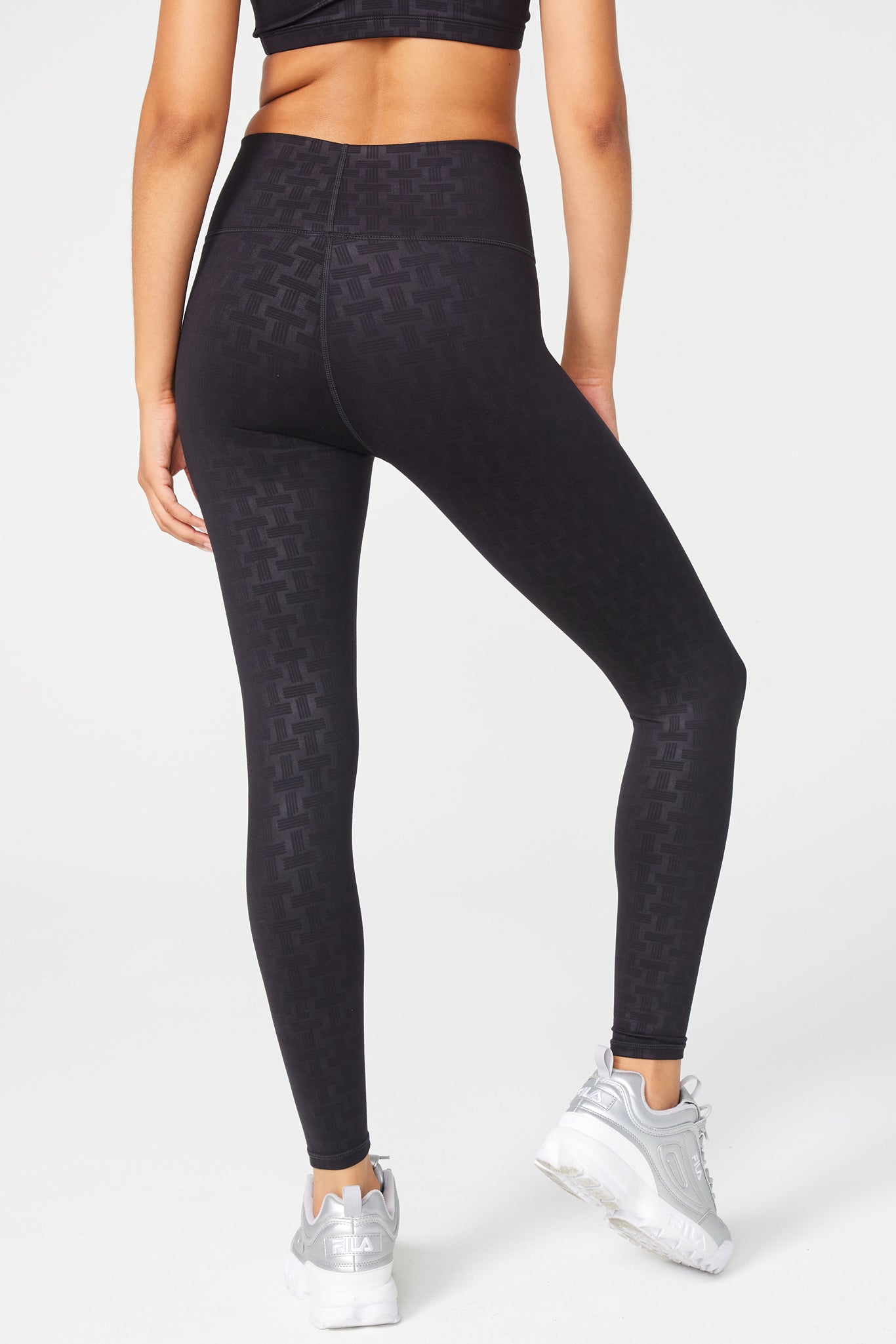 TLC Monogram Leggings in Jet Black –