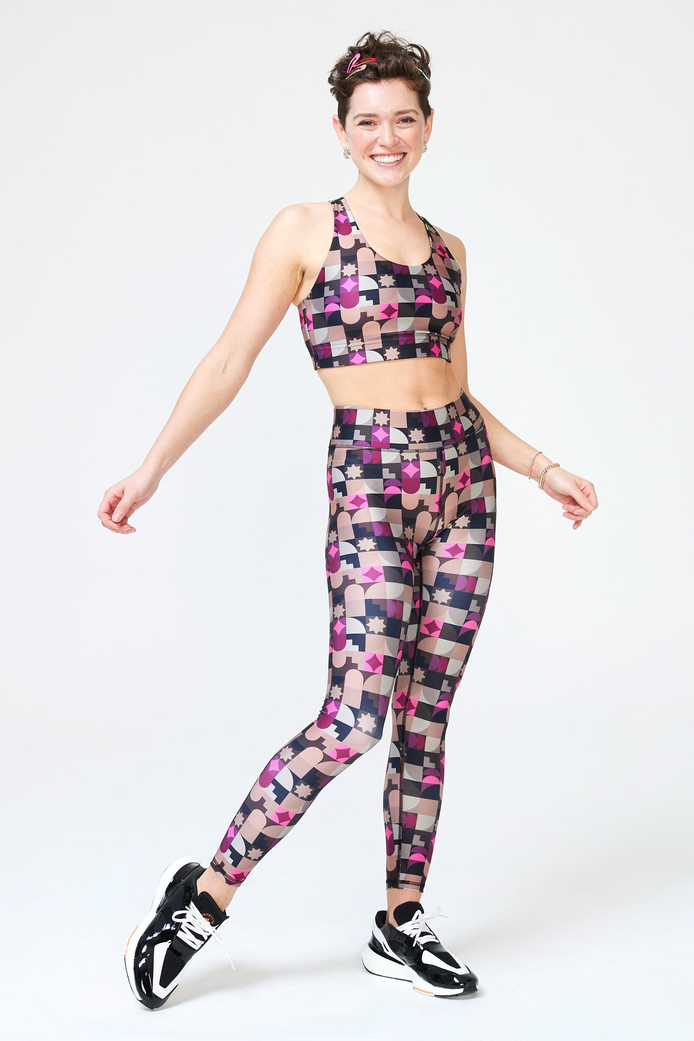 Women Workout Camouflage Crop Top Leggings Fitness Sport Yoga Pants Yoga  Pants Black XS 