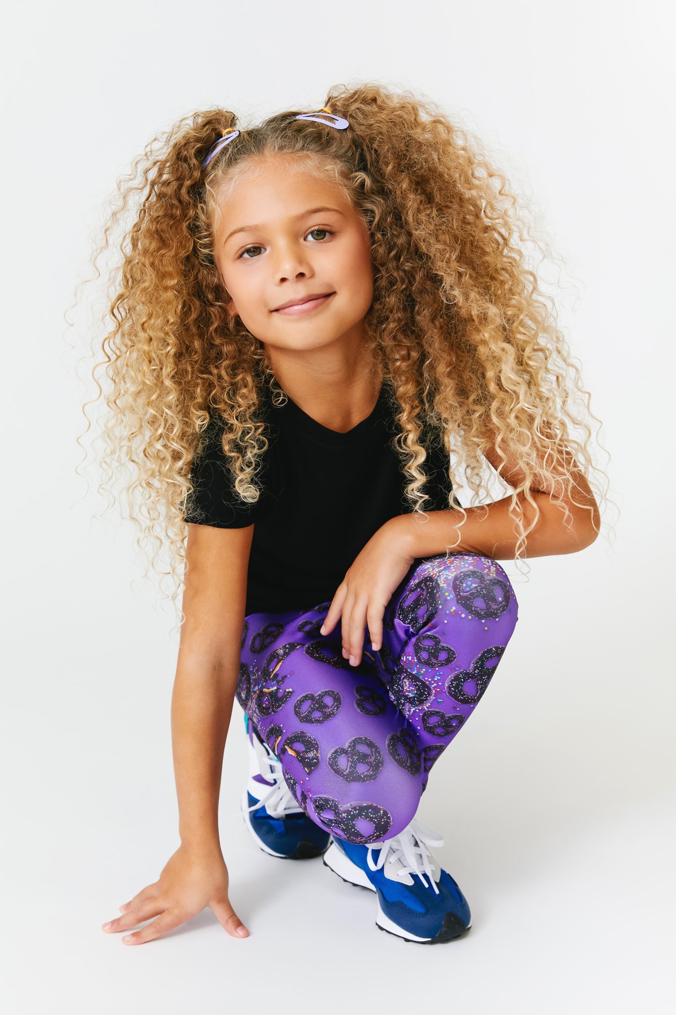 Kids Leggings in Chocolate Covered Pretzels