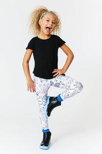 Kids Leggings in Hanukkah Coloring Book