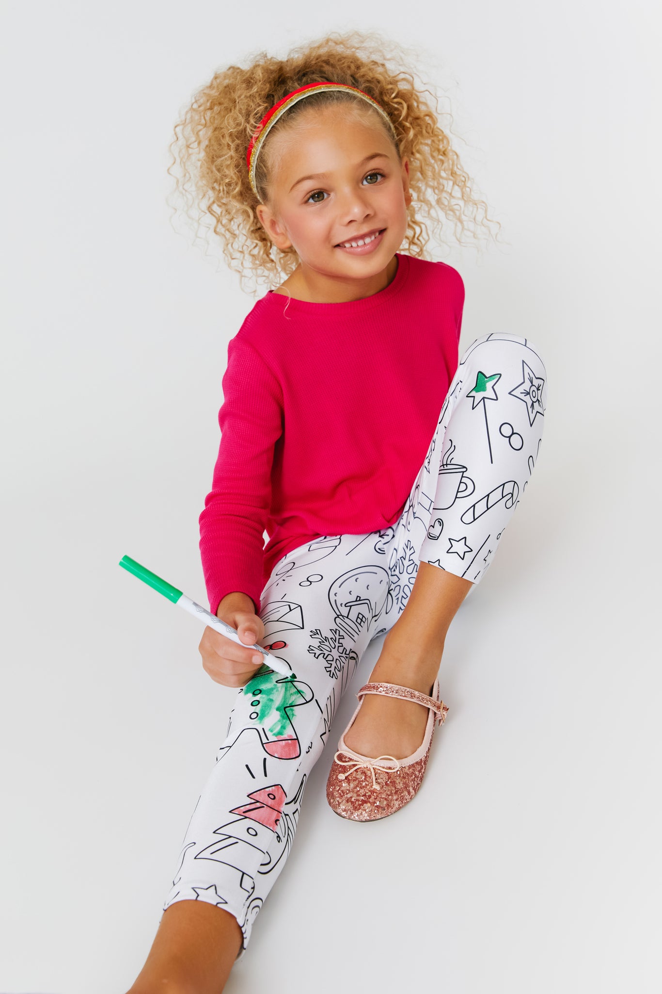 Toddler girl holiday best sale leggings