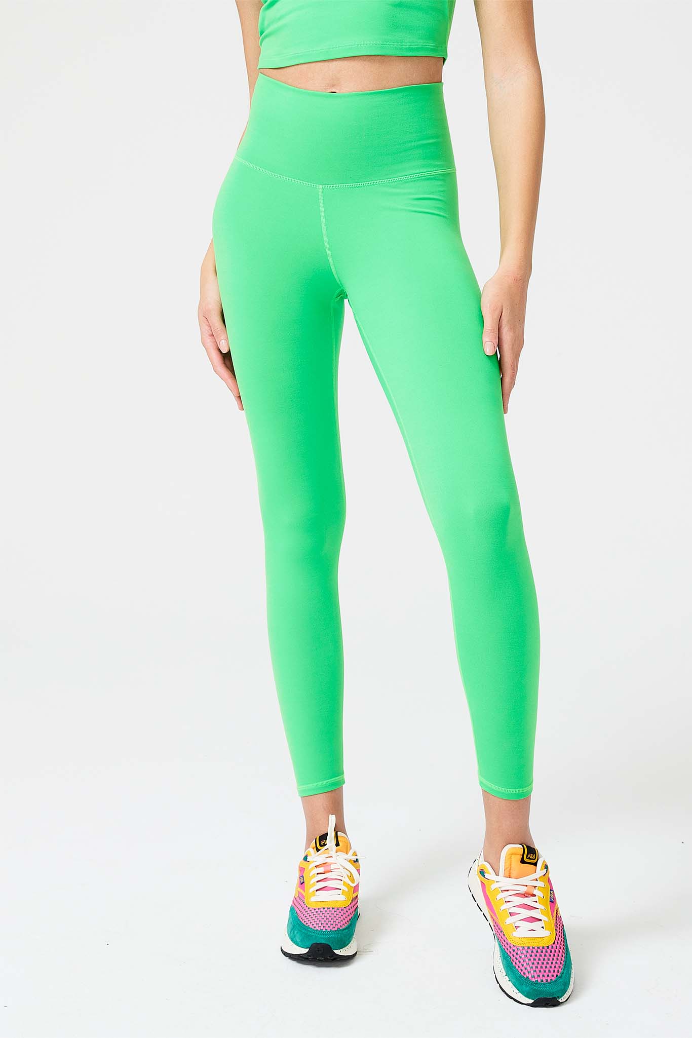 Vibrant Blue and Green Ombre Leggings