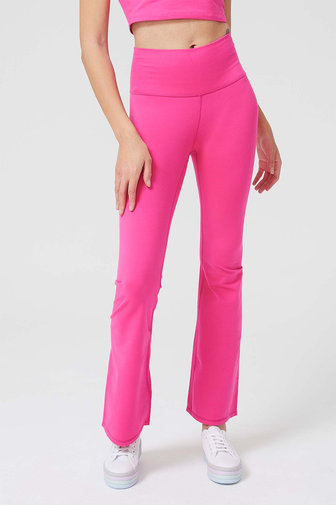 TLC Flare Leggings in Terez Pink