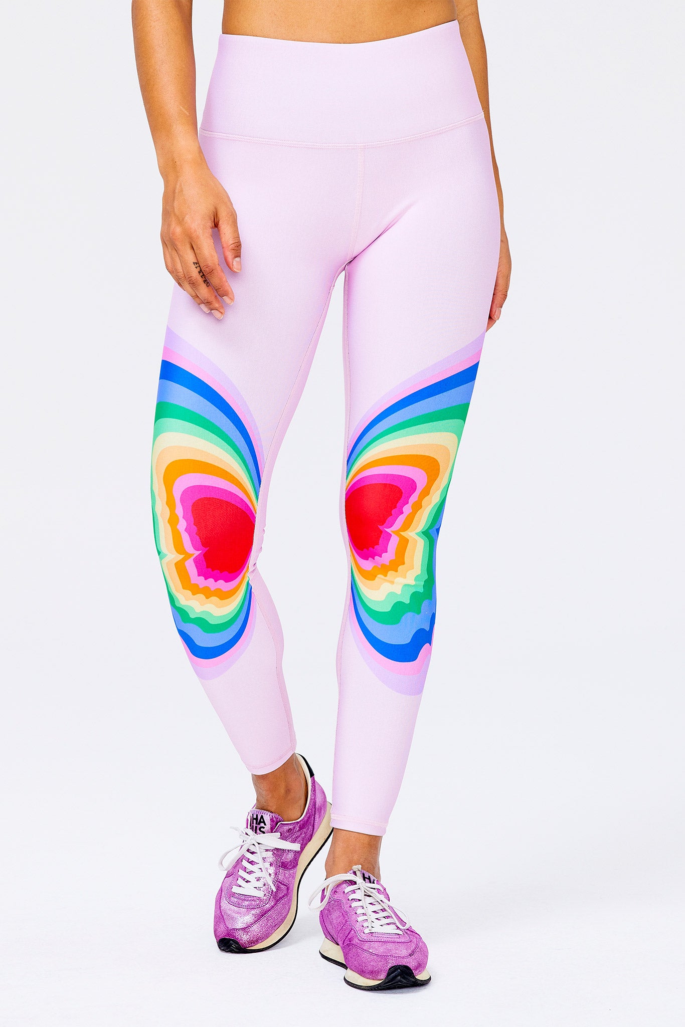 Terez Neon Butterfly DuoKnit 7/8 Leggings & Reviews