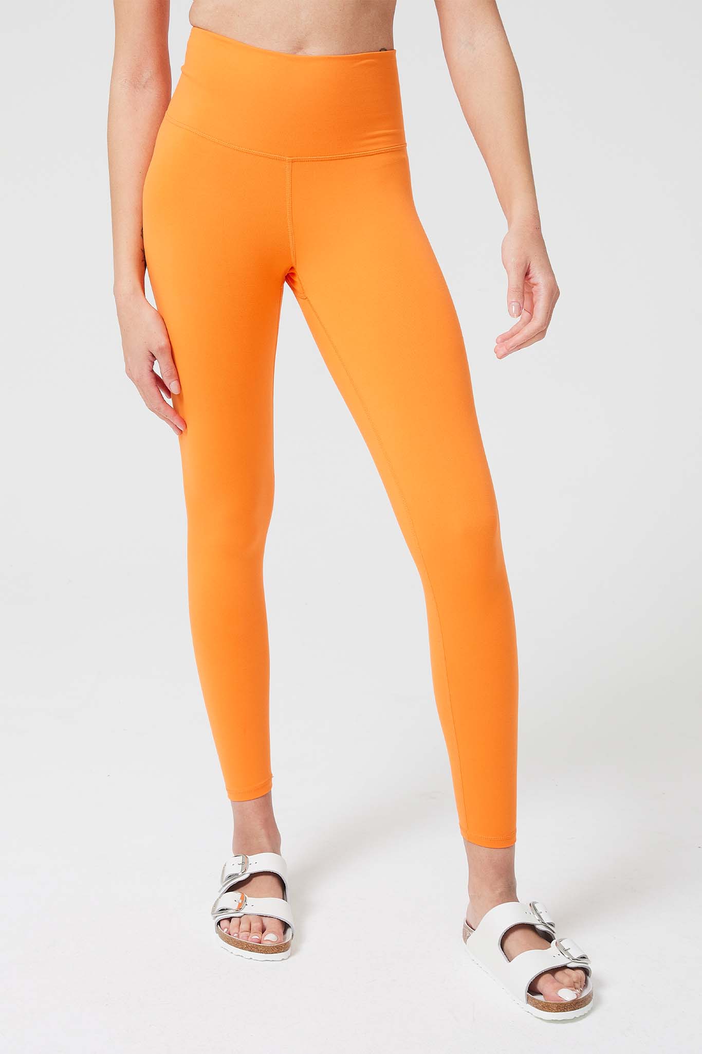 Tangerine Orange Plus Size Leggings  Plus size leggings, Plus size,  Leggings