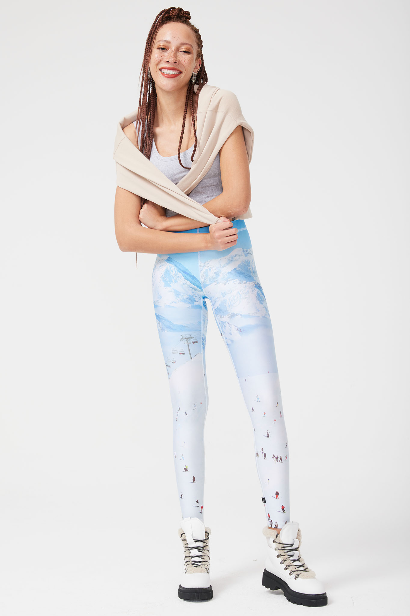 Hi-Shine Leggings in Ski Trip