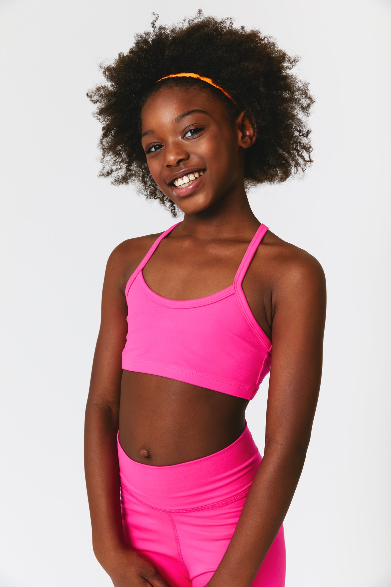 Girls TLC Y-Back Bralette in Terez Pink –