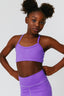 Girls TLC Y-Back Bralette in Electric Purple