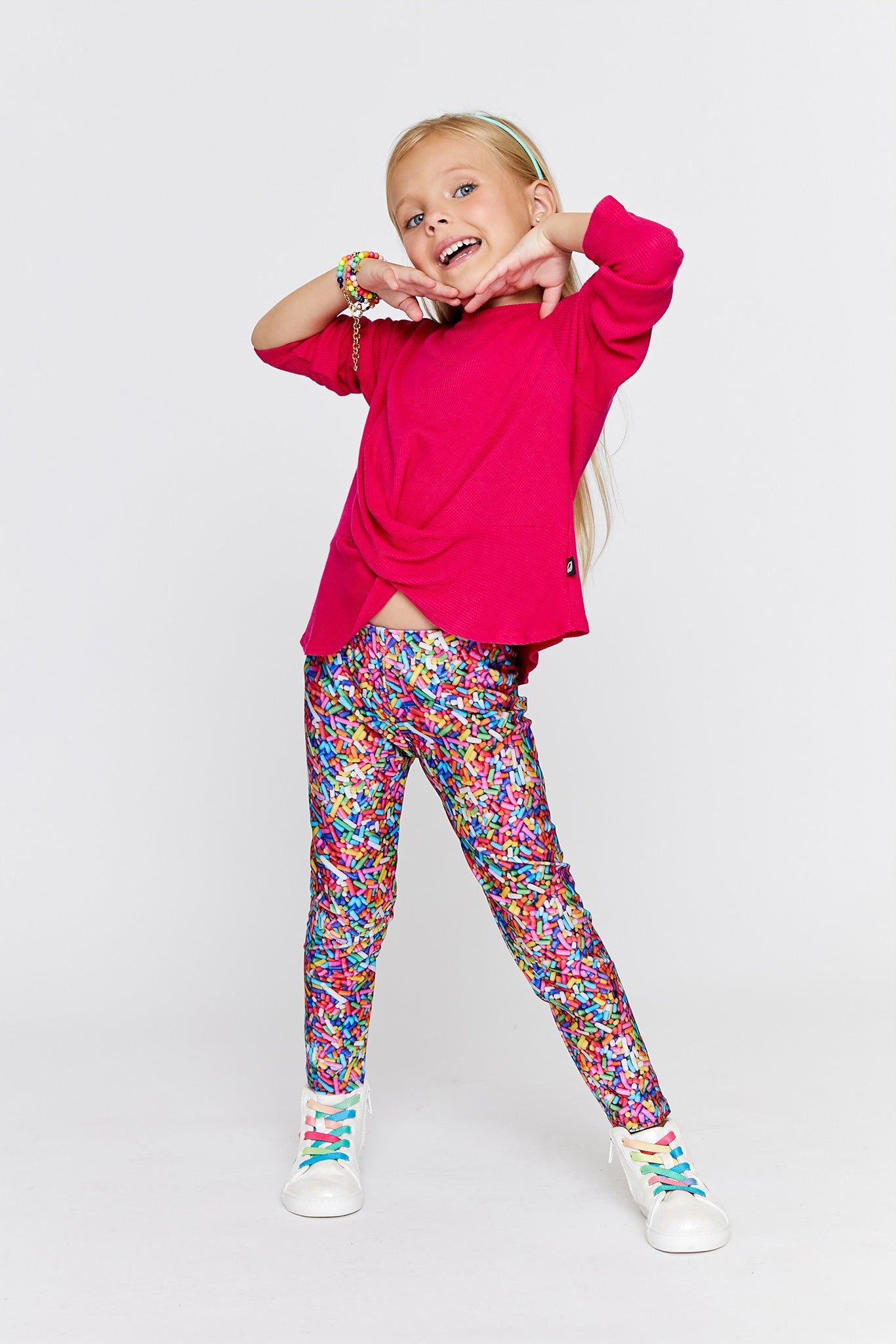 Toddler TLC Leggings in Terez Pink –