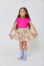 Kids Skater Skirt in Neon Candy