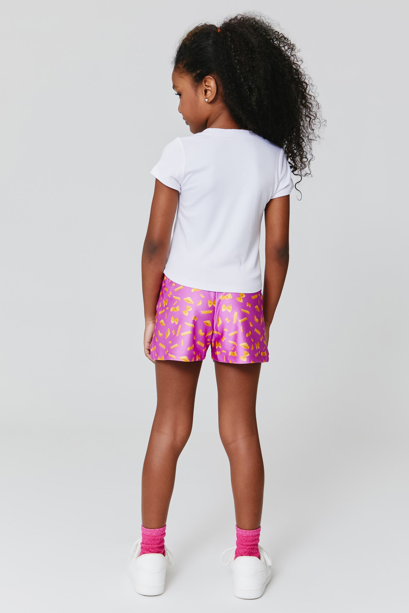 Kids Gym Shorts in Pasta Party –