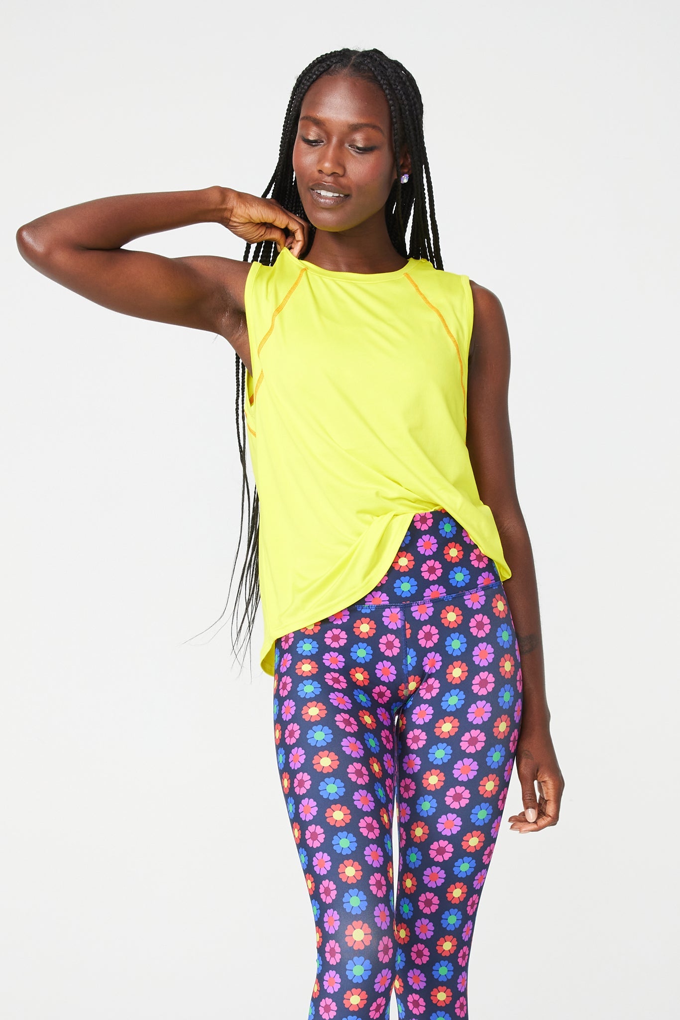 WorkIt Tank in Lemon Terez