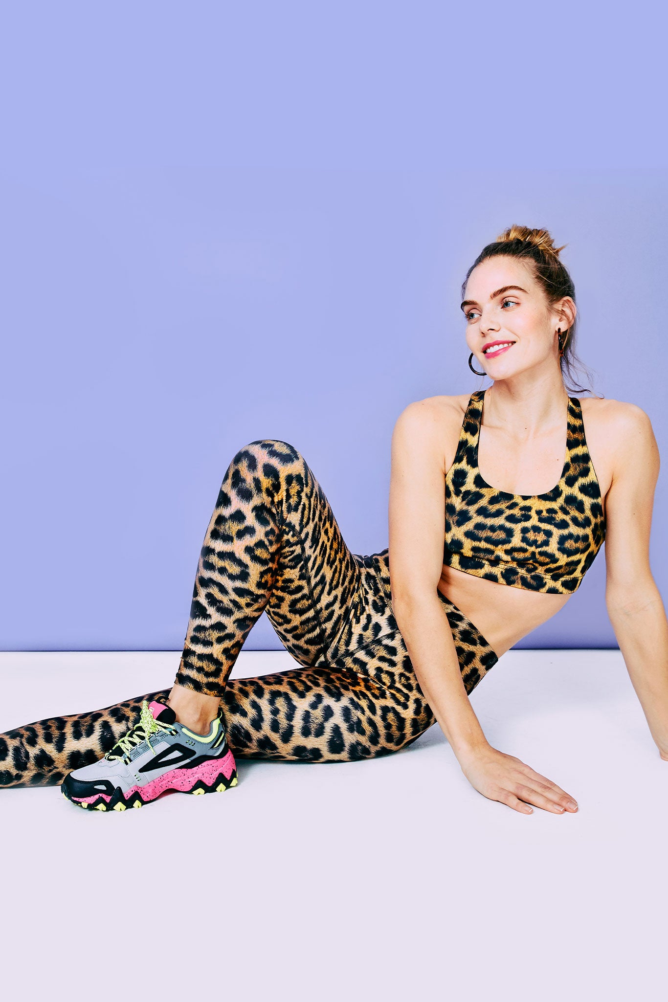 ADAGRO Ladies Tights Wide Waistband Leopard Print Leggings (Color