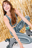 DuoKnit Leggings in Black and White Zig Zag