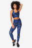 Hi-Shine Sports Bra in Navy Camo Stripe