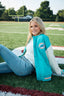 Miami Dolphins Bomber Jacket in Aqua and Sugar Swizzle