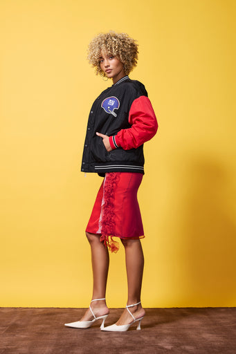 New York Giants Bomber Jacket in Historic Colorblock